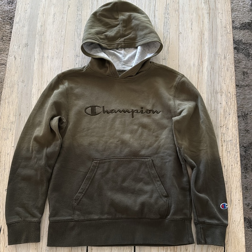 Boys Champion Pullover Hoodie Long Sleeve Tee & Cargo Jogger Pants-Med 10-12 GUC - Picture 6 of 12